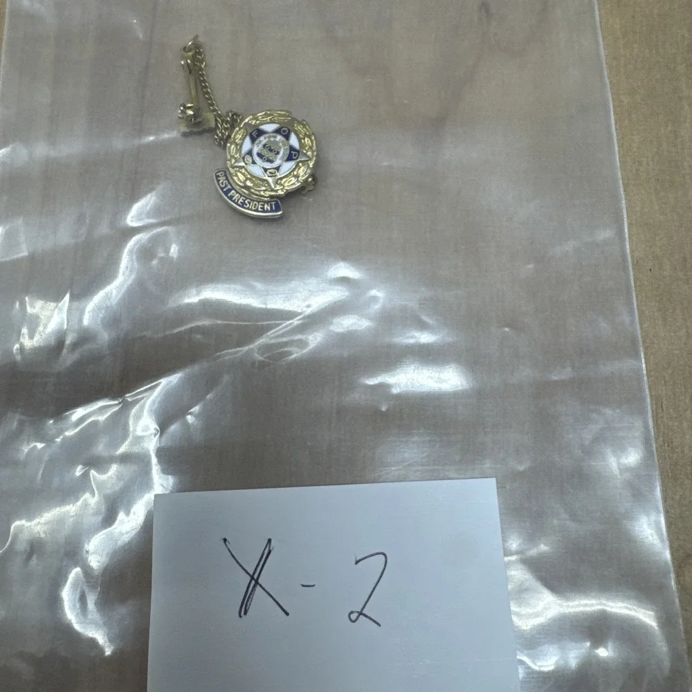 Vintage Fraternal Order Of Police Past President 1970's Gold Plated